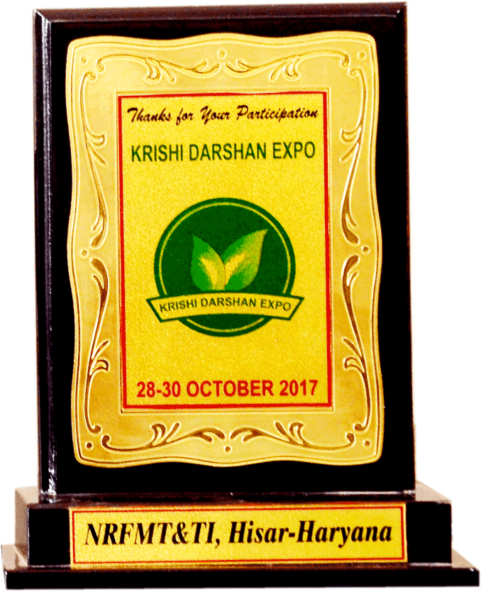 Award Shield from Krishi Darshan Expo